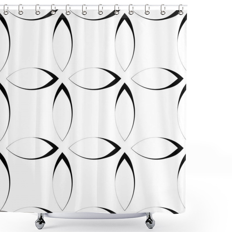 Personality  Pattern With Petals, Leaves Shapes Shower Curtains