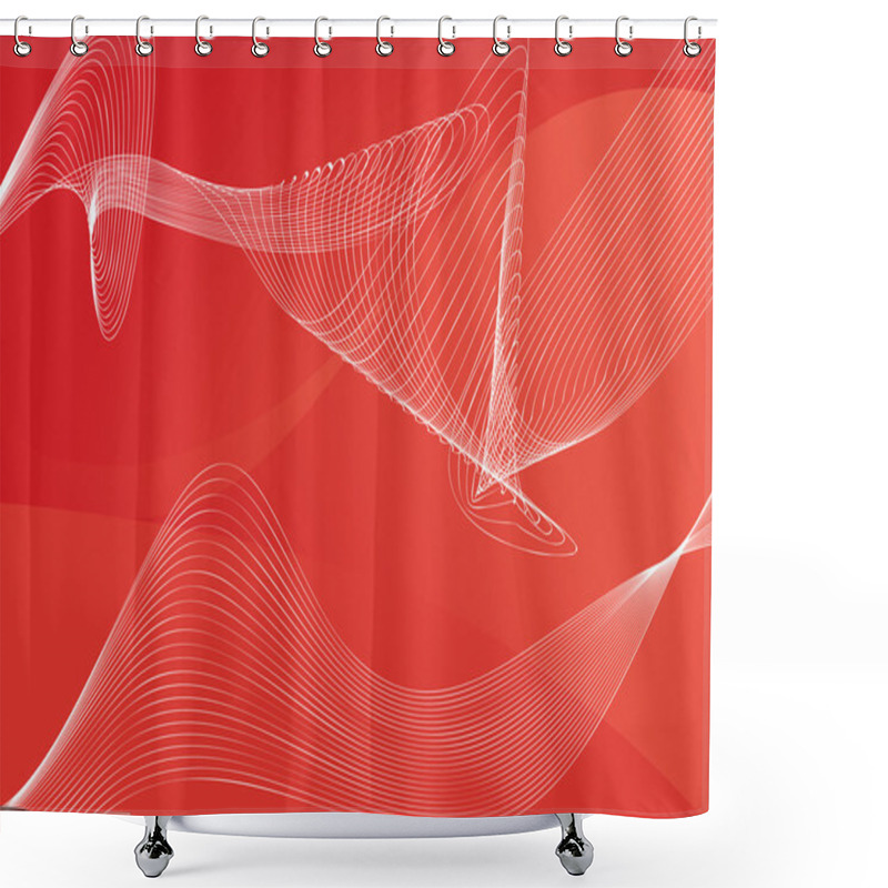 Personality  Abstract Background Shower Curtains