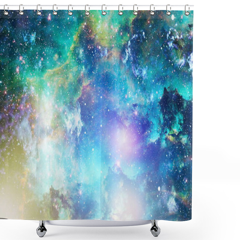 Personality  Futuristic Abstract Space Background. Night Sky With Stars And Nebula. Elements Of This Image Furnished By NASA Shower Curtains