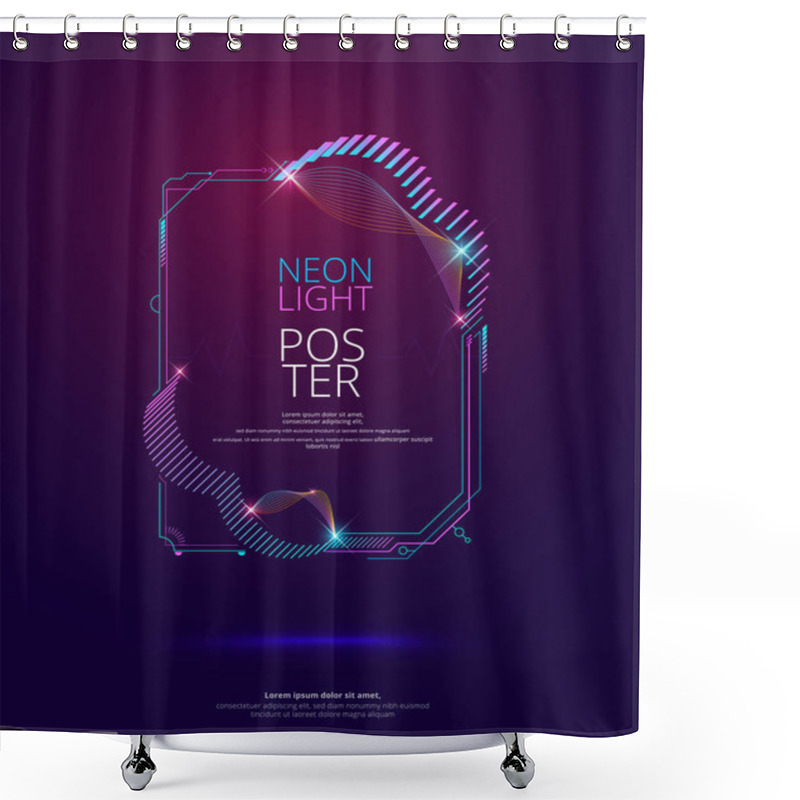 Personality  Frame Design For Text Modern Art Graphics For Hipsters. Dynamic  Shower Curtains