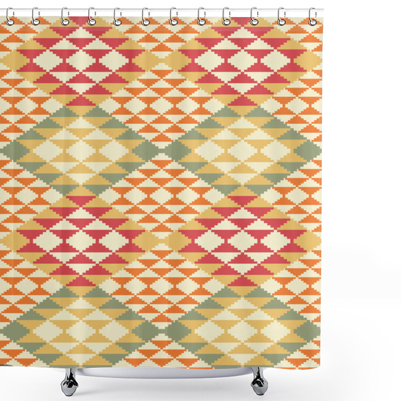 Personality  Abstract Geometric Background Shower Curtains