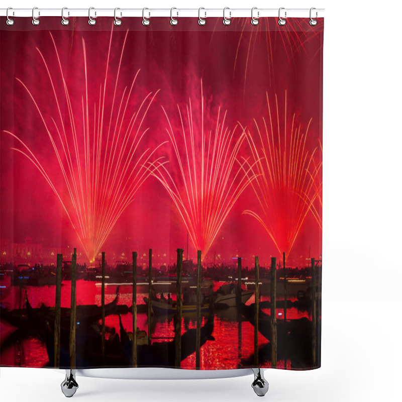 Personality   Redeemer Festival Of Fireworks Shower Curtains