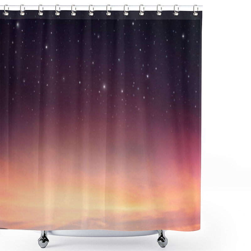 Personality  Space Of Night Sky With Cloud And Stars Shower Curtains