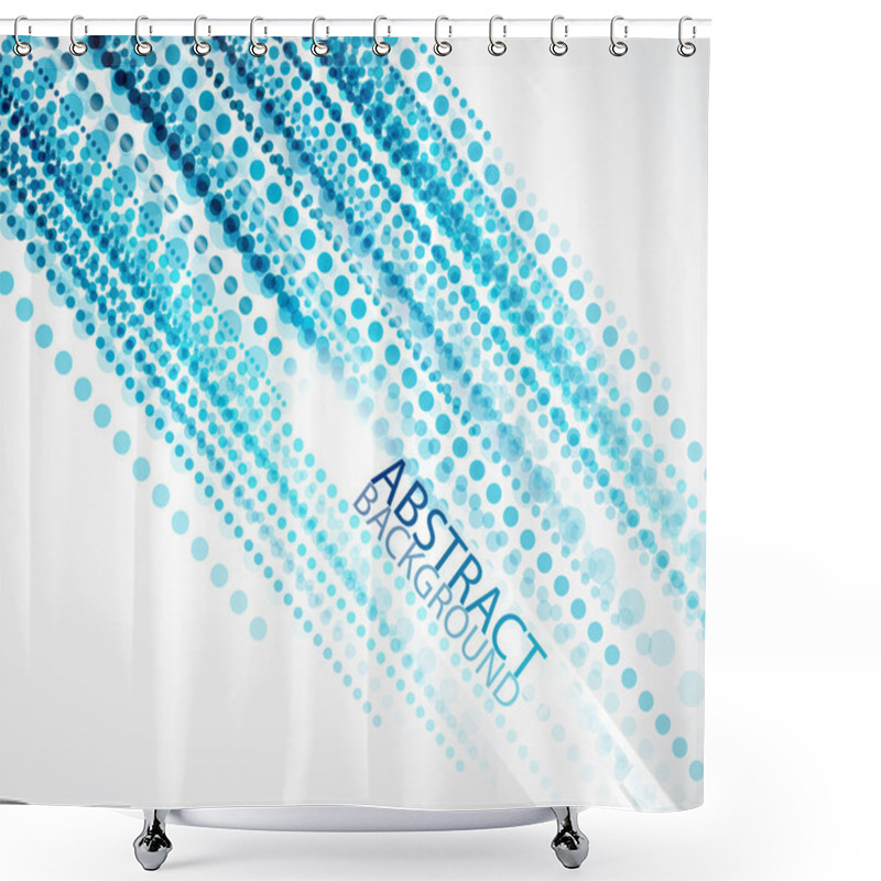 Personality  Dotted Lines Background Shower Curtains