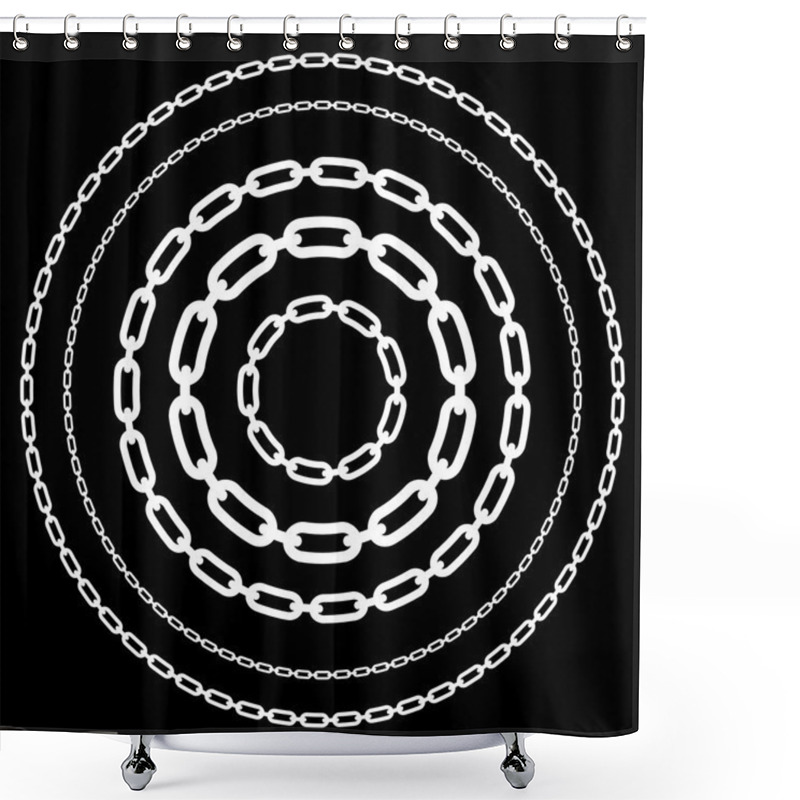 Personality  Chains, Chain Circles Shower Curtains