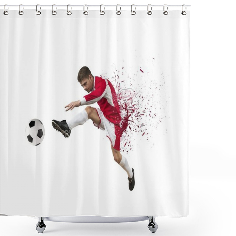 Personality  Football Player Shower Curtains