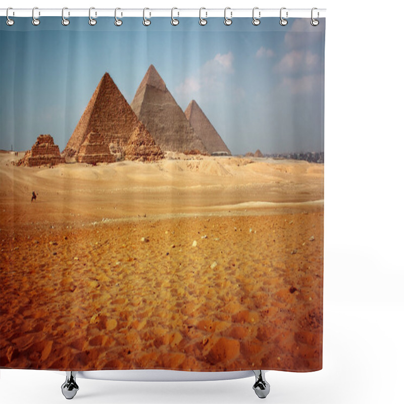 Personality  Pyramids Shower Curtains