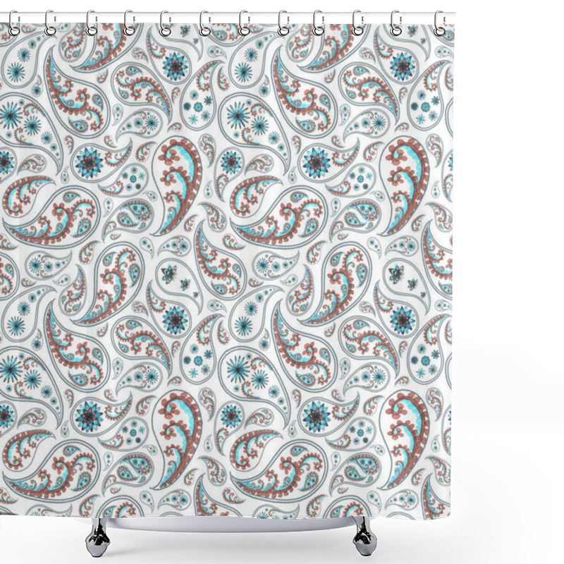 Personality  Traditional Paisley Seamless Pattern Shower Curtains