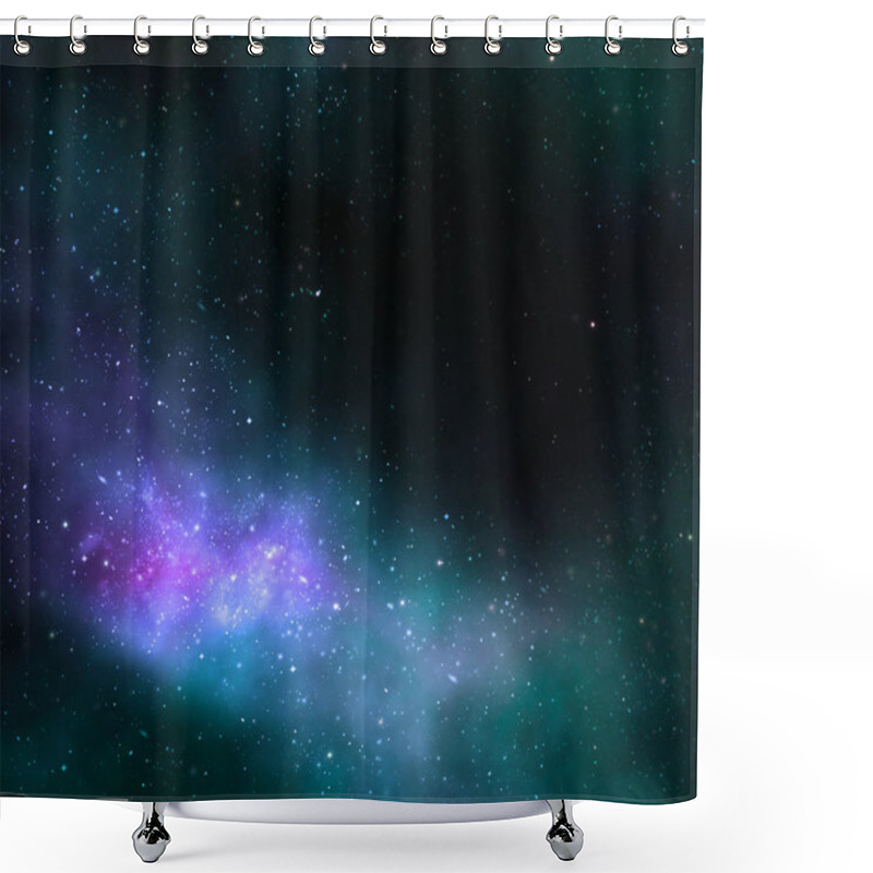 Personality  Deep Space Cosmos Nebula Galaxy Shower Curtains