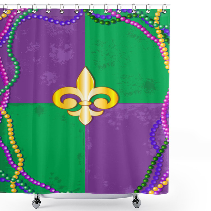 Personality  Mardi Gras Background Shower Curtains