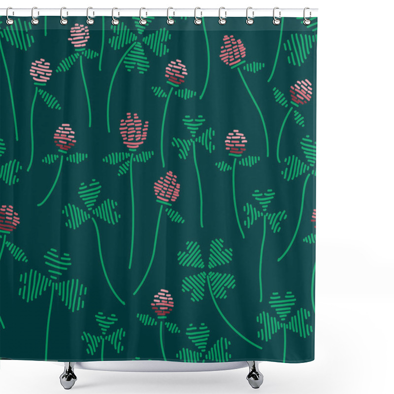 Personality  Knitted Natural Seamless Pattern. Shower Curtains