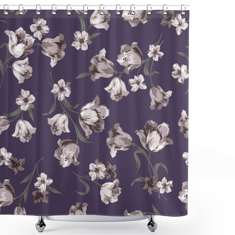 Personality  Flower Material Shower Curtains