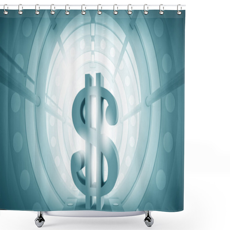 Personality  Safe Deposit Future Design Shower Curtains