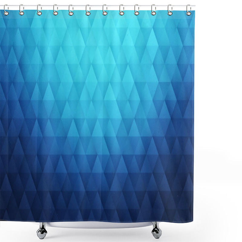 Personality  Abstract 3D Vector Geometrical Triangular Background Shower Curtains