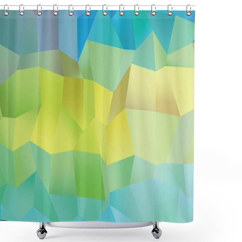 Personality  Abstract Vector Illustration, Digital Wallpaper With Squares Shower Curtains