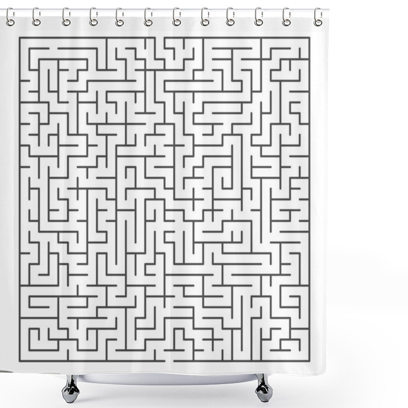 Personality  Big Square Maze Gam Shower Curtains