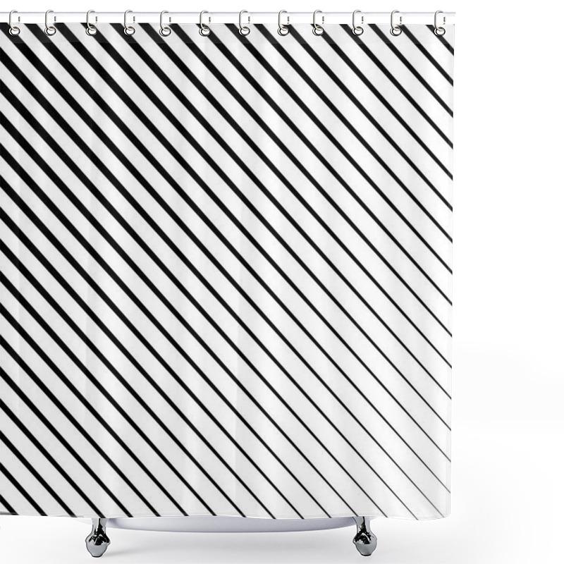 Personality  Slanted Lines In Clipping Mask Shower Curtains