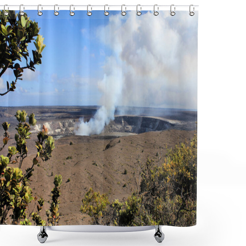 Personality  Hawaii Volcano Shower Curtains