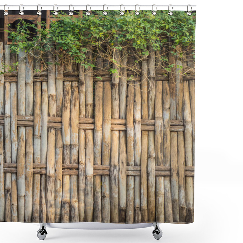 Personality  Bamboo Fence Shower Curtains