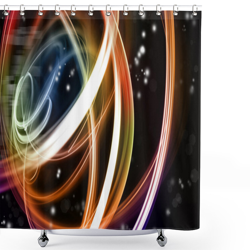 Personality  Abstract Space Background Shower Curtains