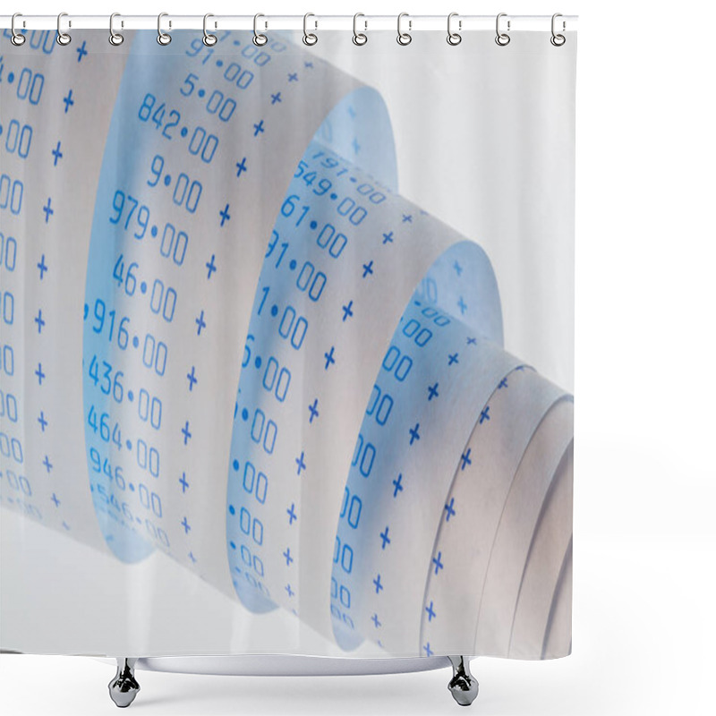 Personality  Calculation Strip Of Calculator Shower Curtains