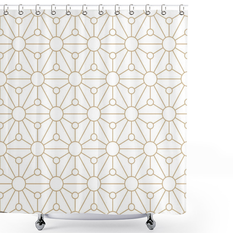 Personality  Minimal Sacred Geometry Graphic Seamless Pattern Print Shower Curtains