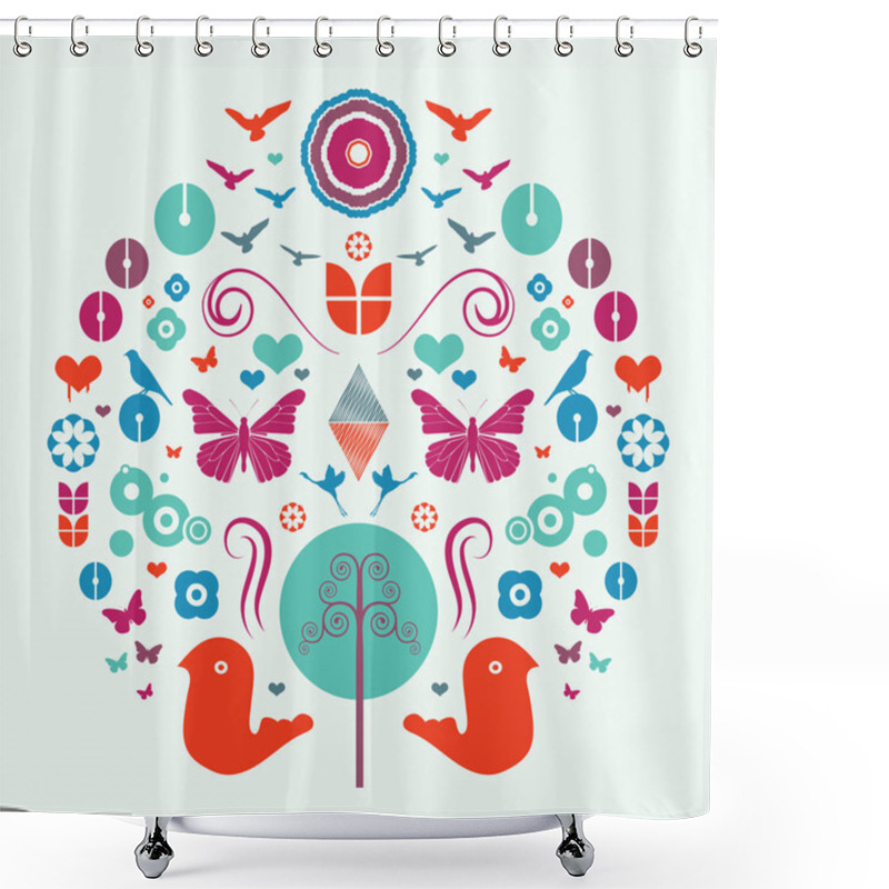 Personality  Abstract Animal Design Shower Curtains