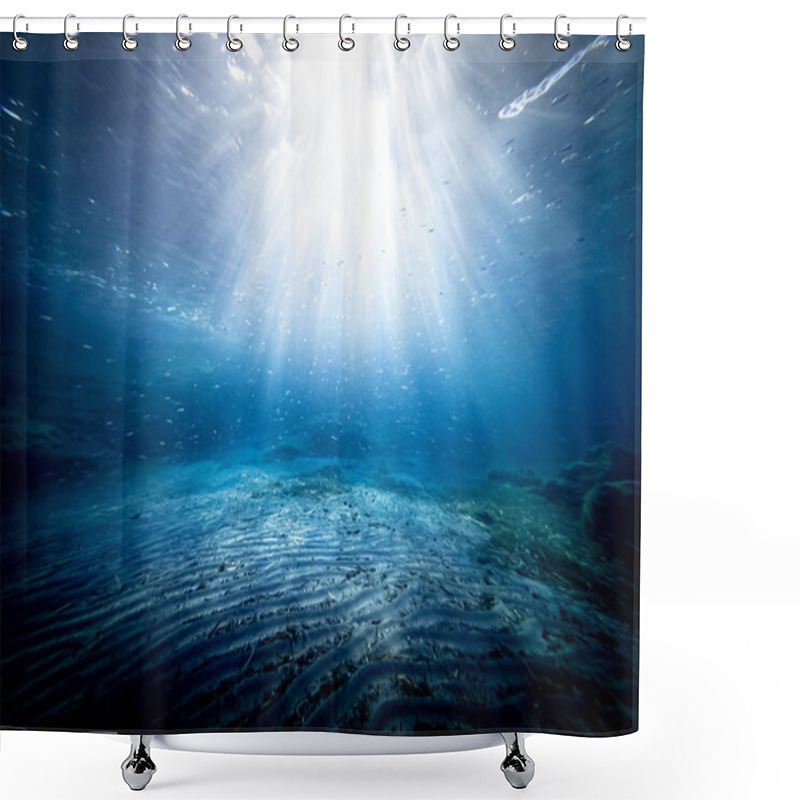 Personality  Underwater View Of The Seabed Shower Curtains