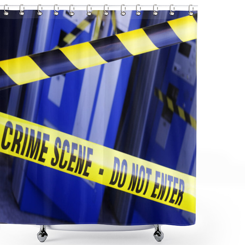 Personality  Police Crime Scene Shower Curtains