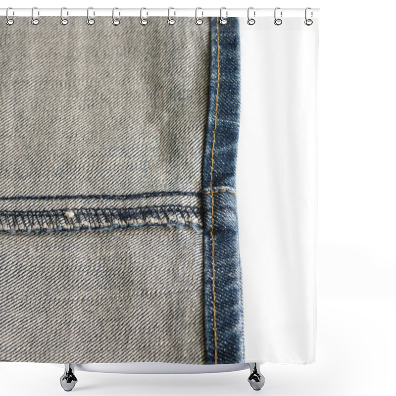 Personality  Reverse A Rim Leg Jean Shower Curtains