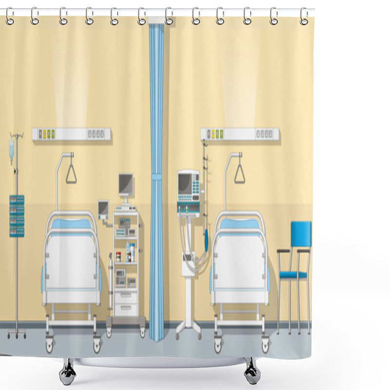 Personality  Illustration An Intensive Care Unit Shower Curtains