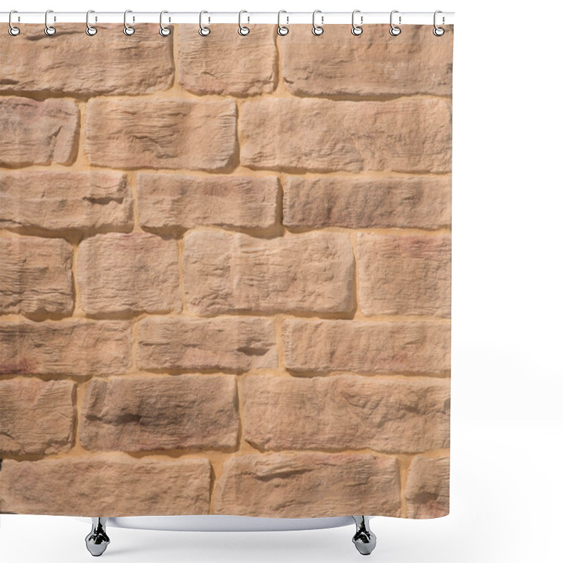 Personality  Stone And Brick Masonry Walls Shower Curtains