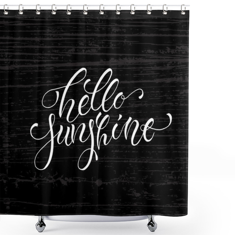 Personality  Hello Sunshine Card Template Shower Curtains