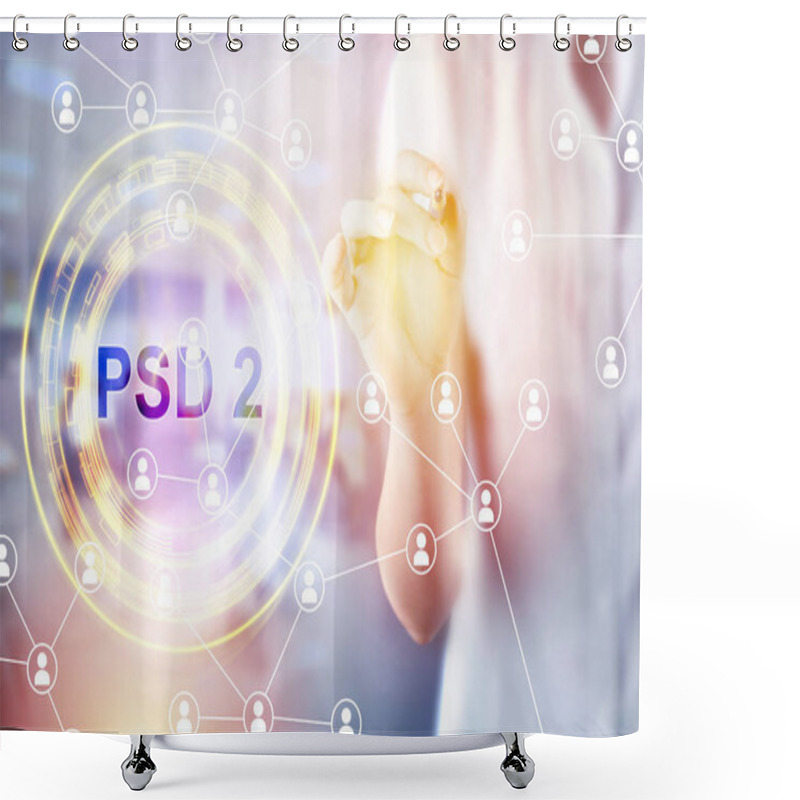 Personality  Concept Of PSD2 - Payment Services Directive Shower Curtains