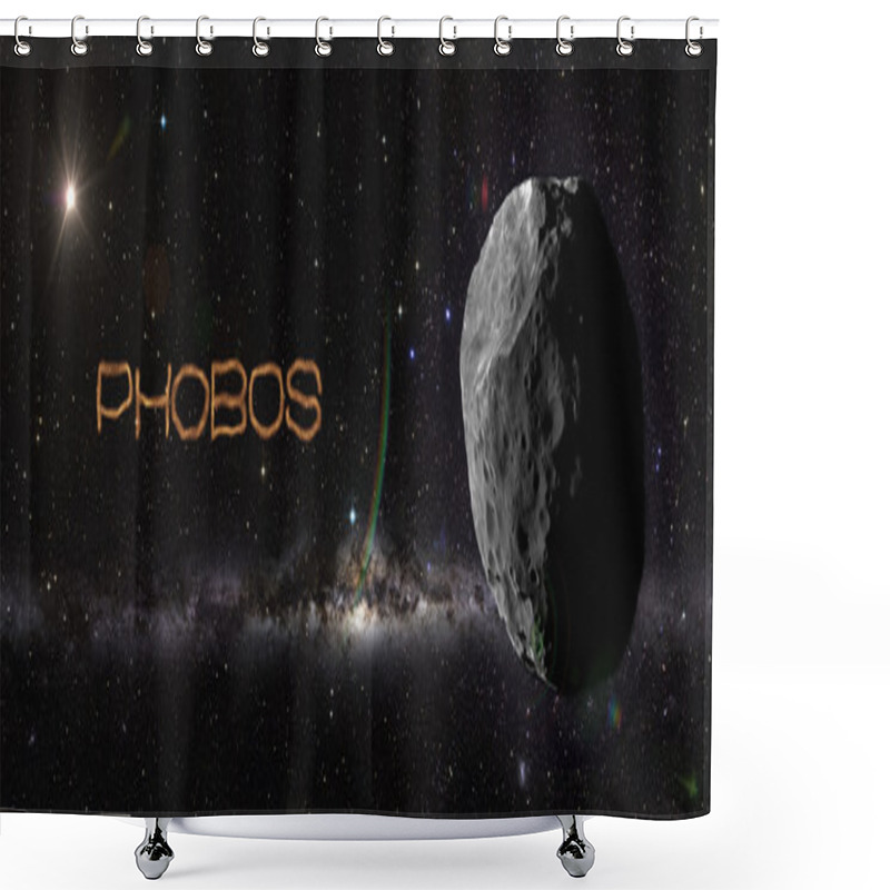 Personality  Planet Phobos In Outer Space. Shower Curtains