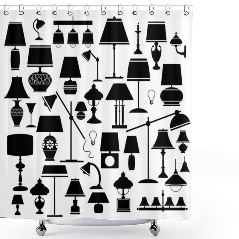 Personality  The Lamps Shower Curtains