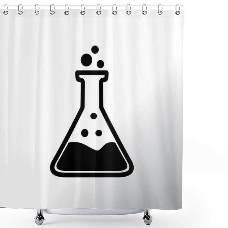 Personality  Test Tube Icon Shower Curtains