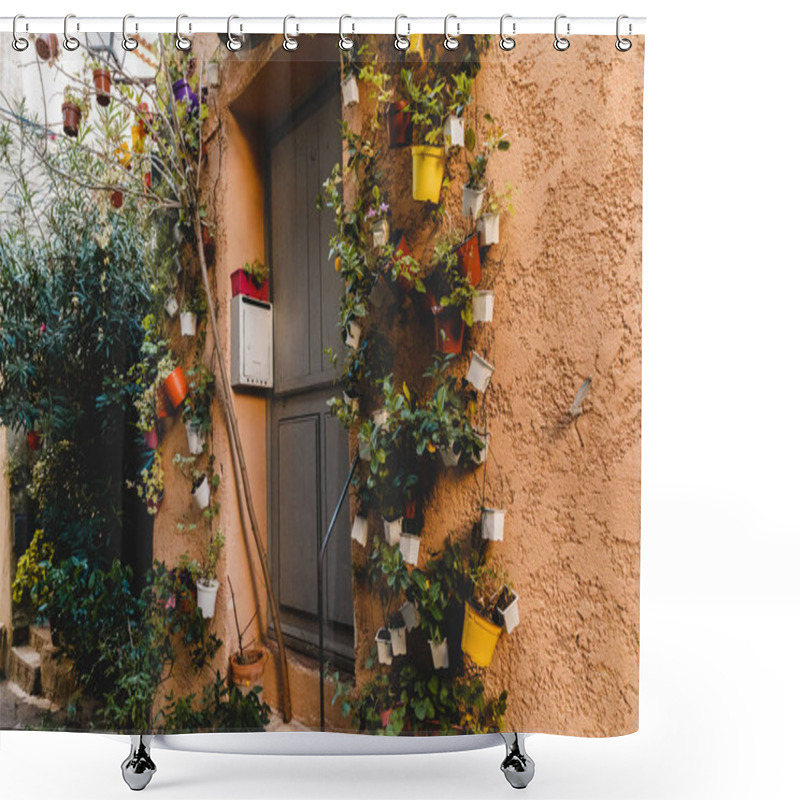 Personality  Flower Pots Shower Curtains