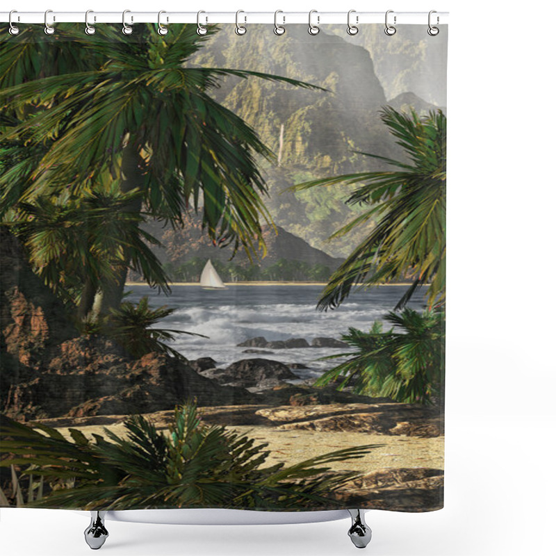 Personality  Kauai Hawaii Shower Curtains