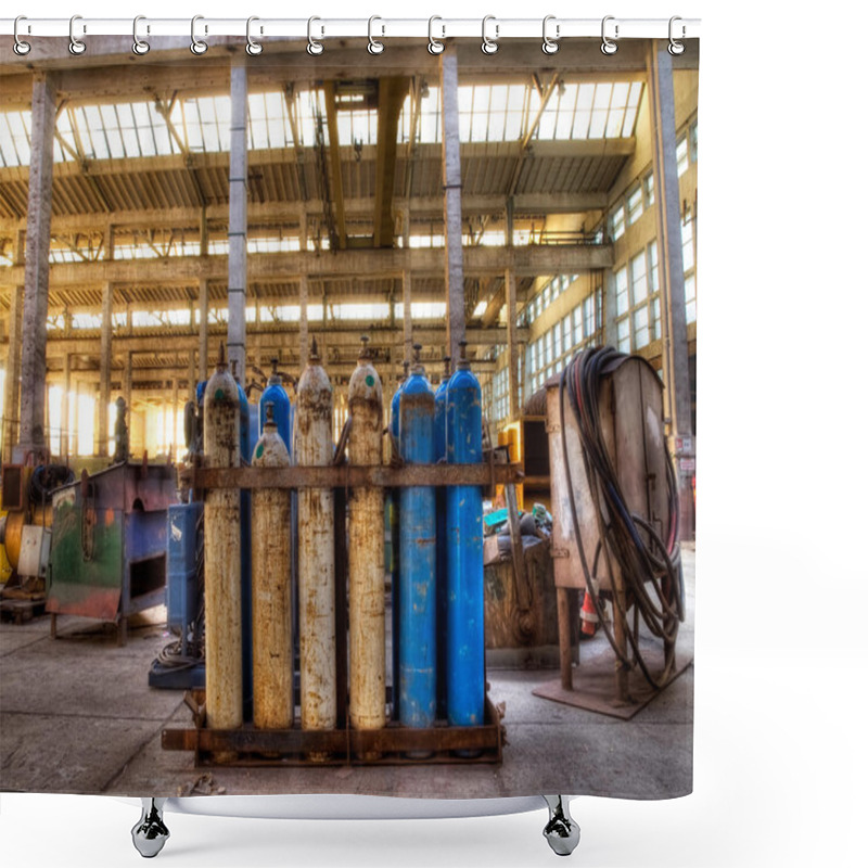 Personality  Gas Cylinders Shower Curtains