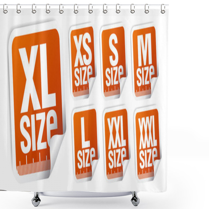 Personality  Size Clothing Stickers Shower Curtains