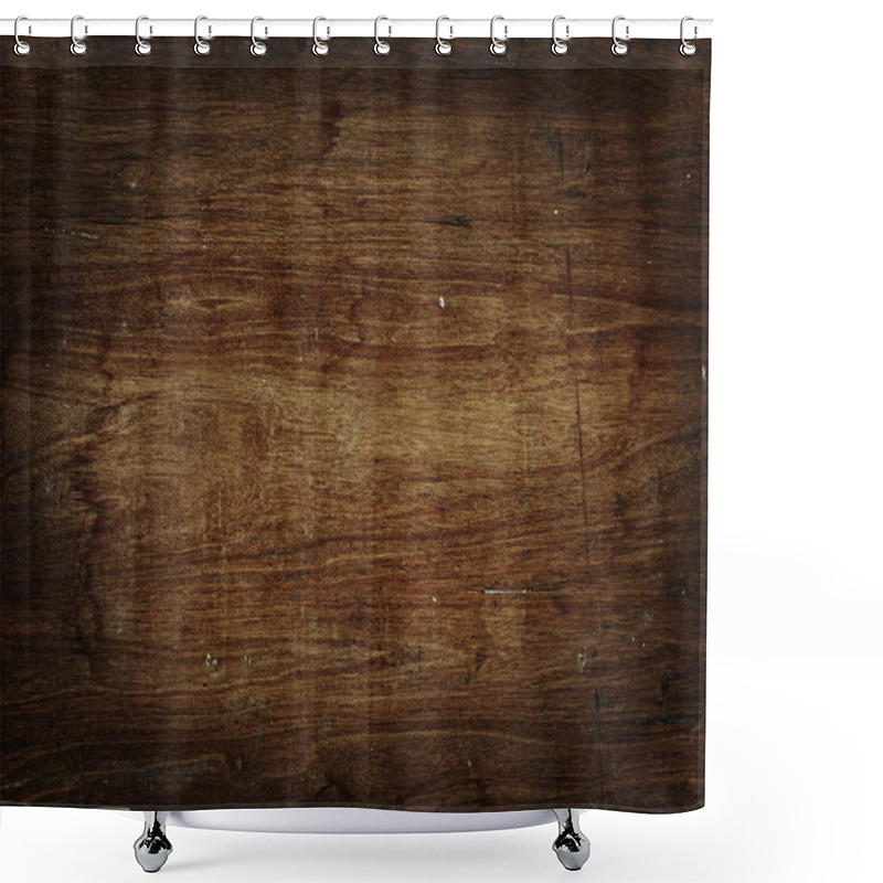 Personality  Scratched Wooden Wall Texture Shower Curtains