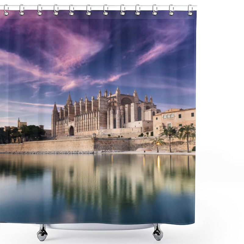 Personality  Majorca Cathedral In Balearic Islands Shower Curtains