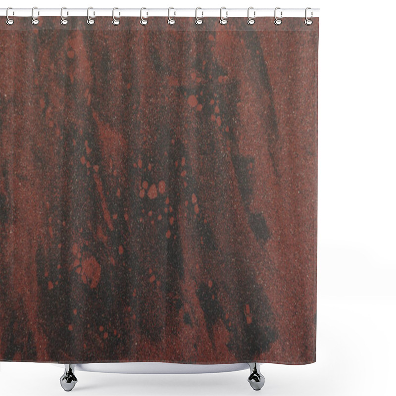 Personality  Close-up View Of Brown Marble Textured Background        Shower Curtains