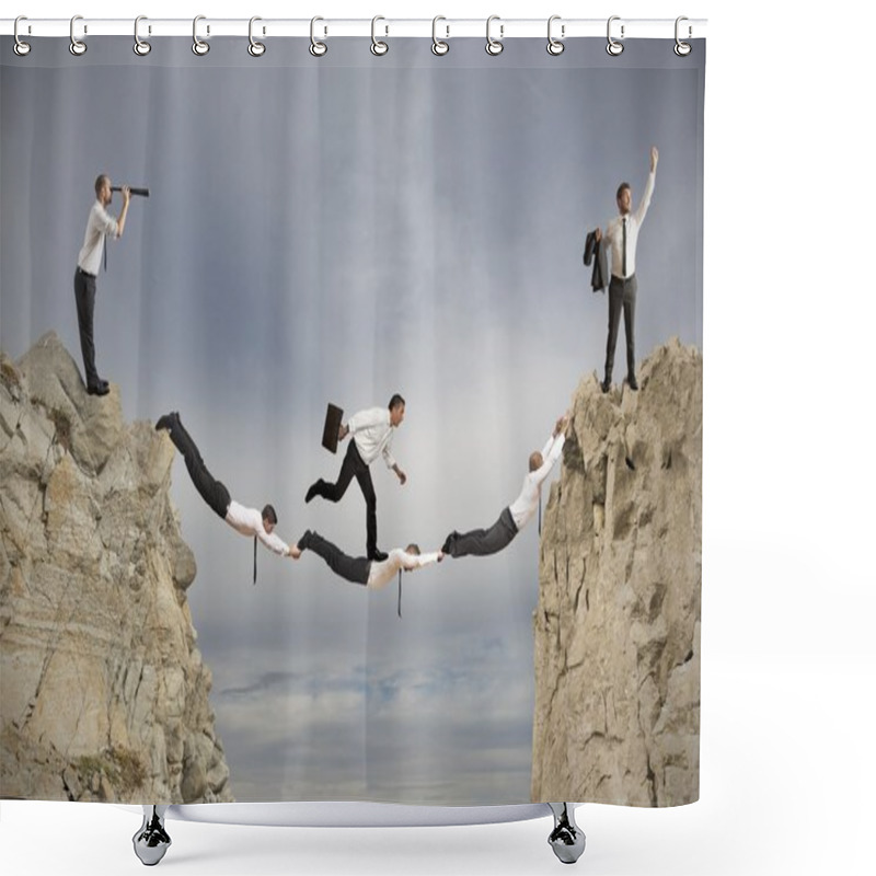 Personality  Teamwork And Success Concept Shower Curtains