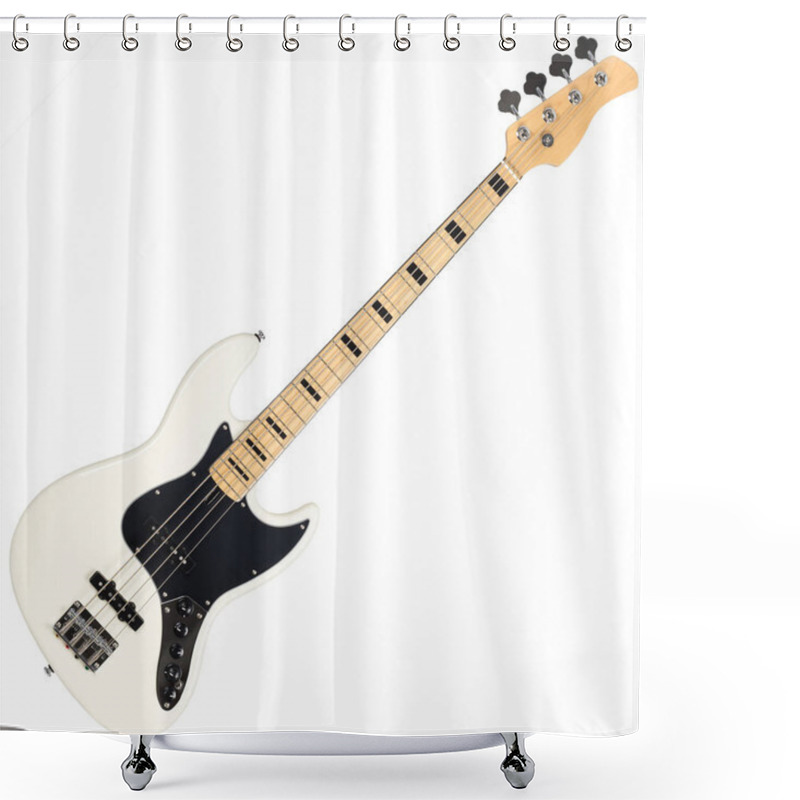 Personality  Electric Bass Guitar Shower Curtains