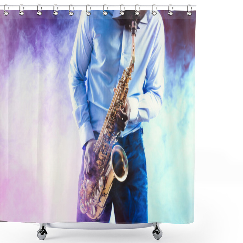 Personality  African American Jazz Musician  Shower Curtains