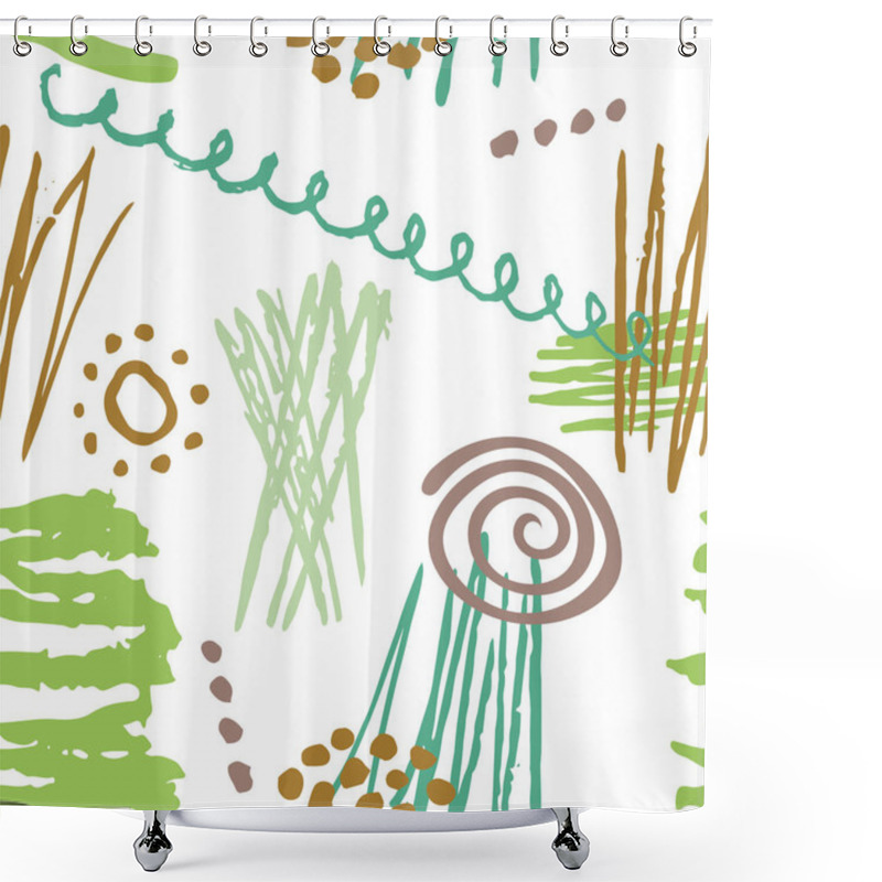 Personality  Seamless Vector Patterns. Shower Curtains