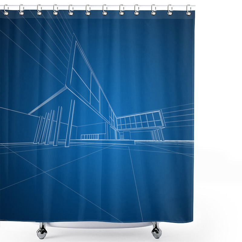 Personality  Concept Architecture Drafting Shower Curtains