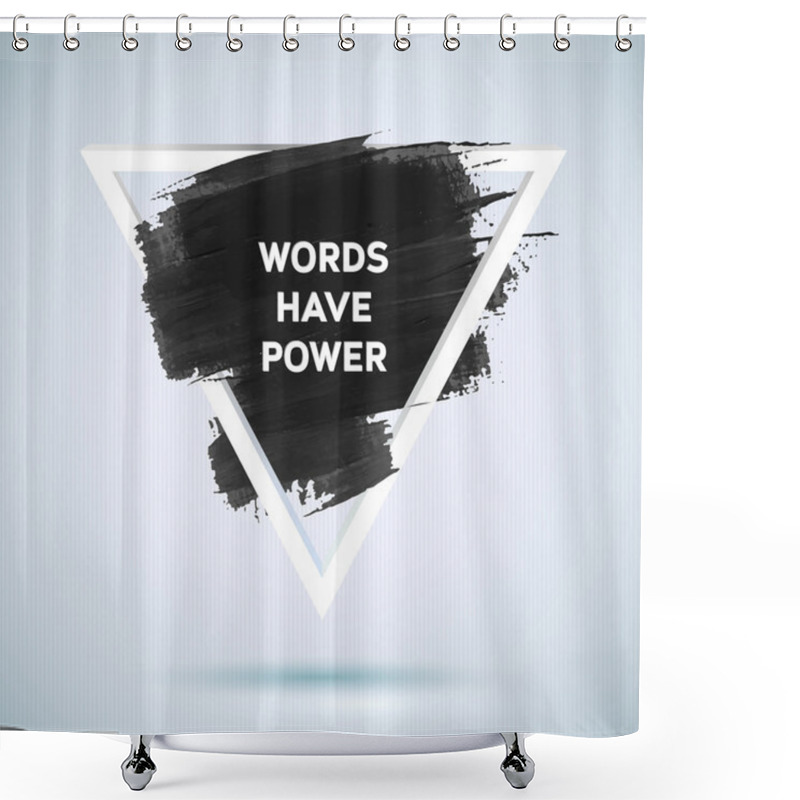 Personality  Motivation Triangle Poster Shower Curtains